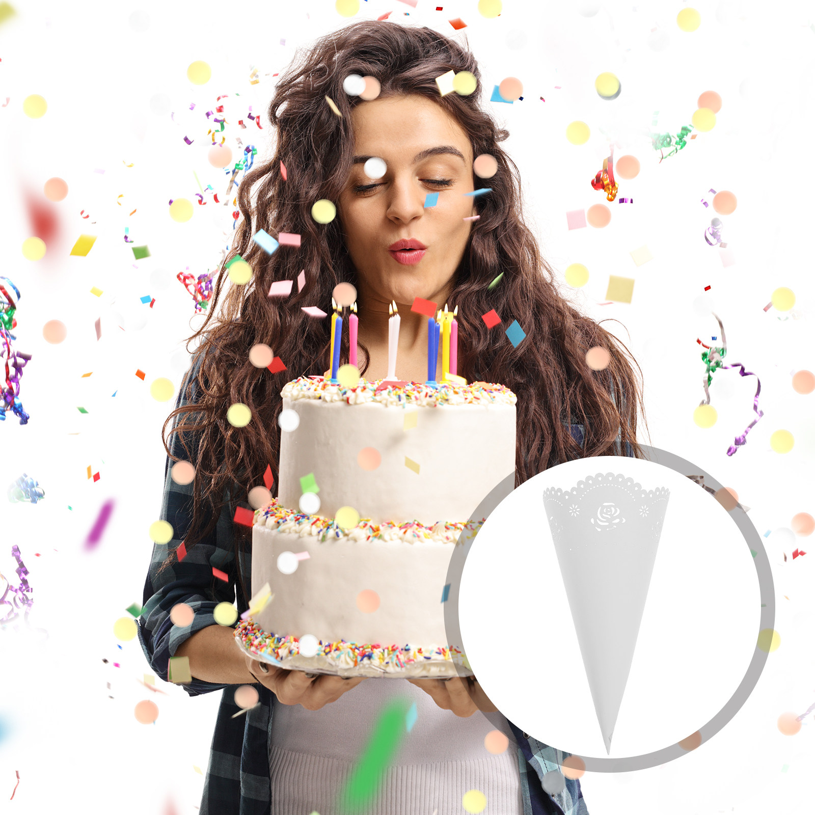 20 قطعة من حاملات الكونفيتي ال - مراجعة Papercraft Supply Confetti وسعره