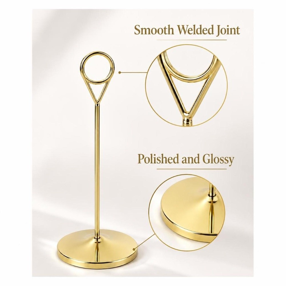 حامل أرقام طاولة معدني محمول ب - مراجعة Table Number Gold وسعره