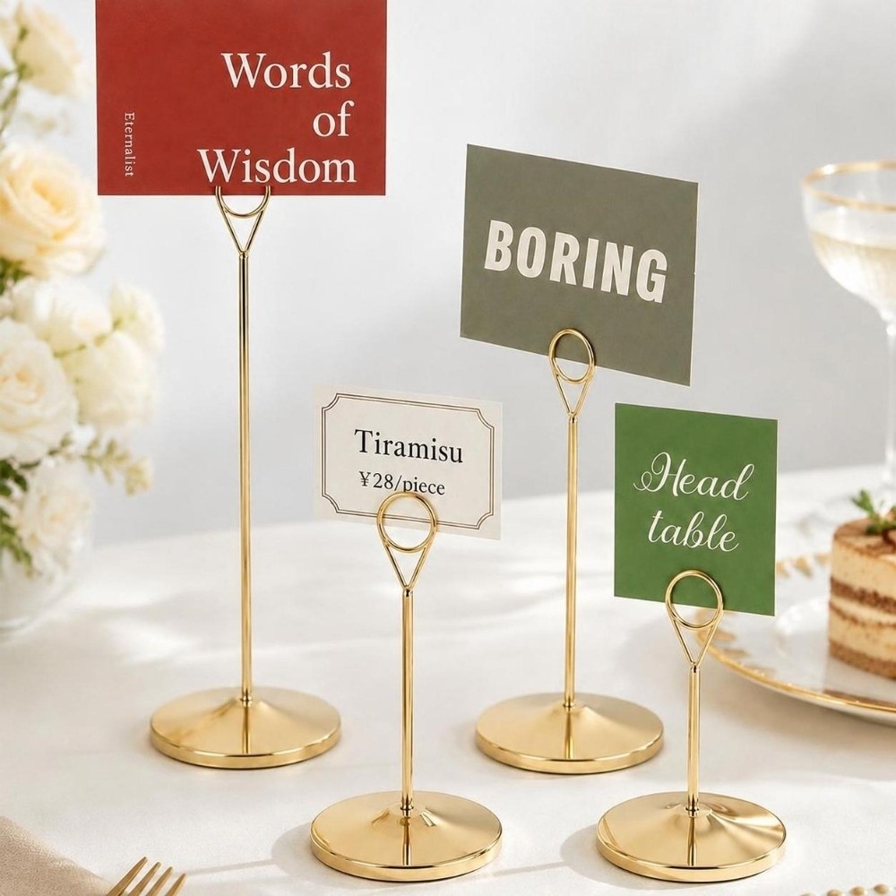حامل أرقام طاولة معدني محمول ب - مراجعة Table Number Gold وسعره